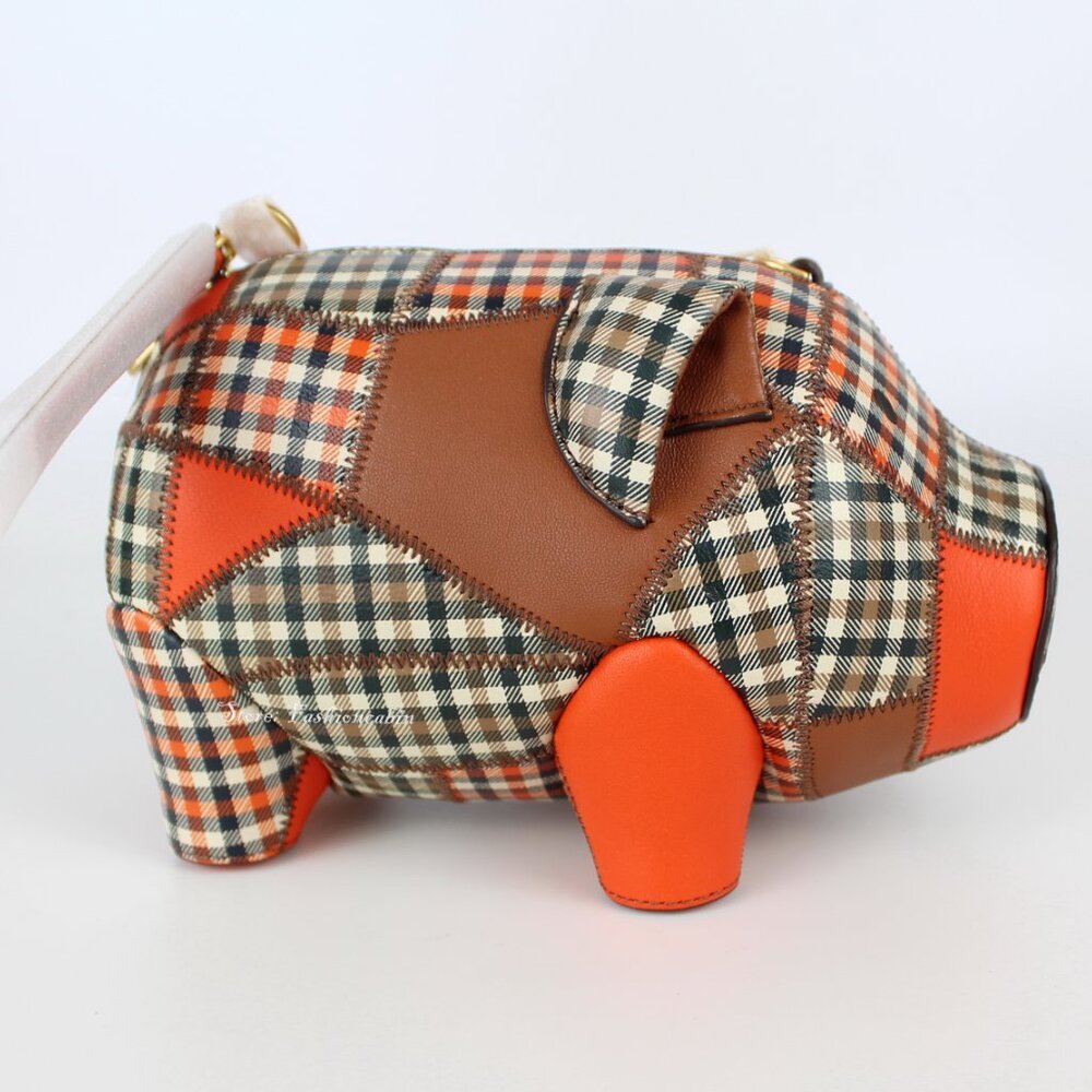 NWT Tory Burch Leather Plaid Patchwork Crossbody … - image 10